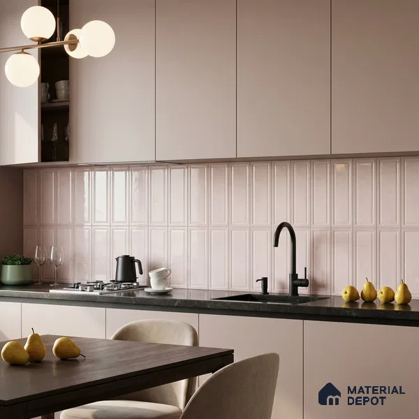 Faux Subway Wall Tile TL 10839 H  1 ft x 1 ft Glossy Finish Ceramic Tile - 9 mm | Please Expect a Slight Variation of Pattern