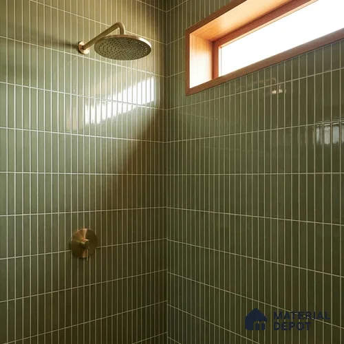 Faux Subway Wall Tile TL 10840 B  1 ft x 1 ft Glossy Finish Ceramic Tile - 9 mm | Please Expect a Slight Variation of Pattern