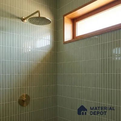 Faux Subway Wall Tile TL 10840  1 ft x 1 ft Glossy Finish Ceramic Tile - 9 mm | Please Expect a Slight Variation of Pattern
