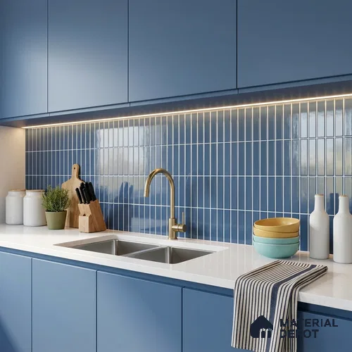 Faux Subway Wall Tile TL 10840 E 1 ft x 1 ft Glossy Finish Ceramic Tile - 9 mm | Please Expect a Slight Variation of Pattern