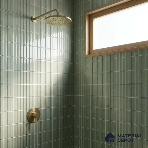Faux Subway Wall Tile TL 10840 F 1 ft x 1 ft Glossy Finish Ceramic Tile - 9 mm | Please Expect a Slight Variation of Pattern