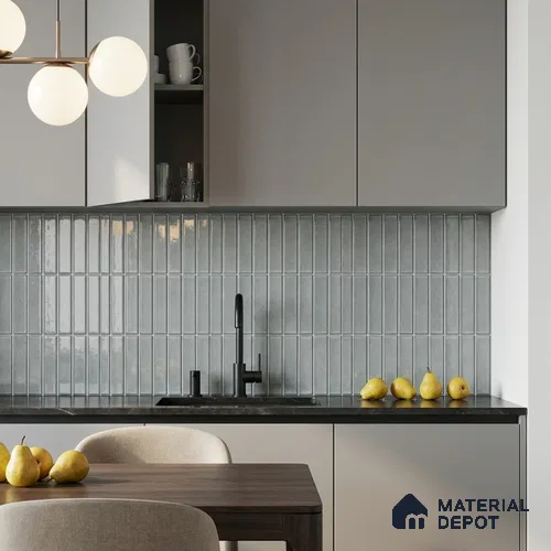 Faux Subway Wall Tile TL 10840 G 1 ft x 1 ft Glossy Finish Ceramic Tile - 9 mm | Please Expect a Slight Variation of Pattern