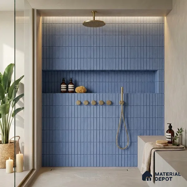 Faux Subway Wall Tile TL 10841 E  1 ft x 1 ft Glue Matte Finish Ceramic Tile - 9 mm | Please Expect a Slight Variation of Pattern
