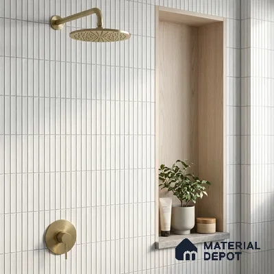Faux Subway Wall Tile TL 10841  1 ft x 1 ft Glue Matte Finish Ceramic Tile - 9 mm | Please Expect a Slight Variation of Pattern