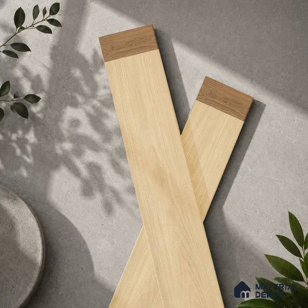 Wooden Look Floor Tile TL 10885 Marquetry Pine 4 ft x 8 inc Fusion Finish Vitrified Tile - 9 mm | 6 Random Design | Suitable For Living Room, Bedroom & Dining Area | 2-3 mm Spacer is Mandatory