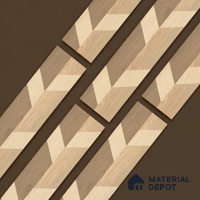 Wooden Look Floor Tile TL 10886 Shred Wood Decore 4 ft x 8 inc Fusion Finish Vitrified Tile - 9 mm | 4 Random Design | Suitable For Living Room, Bedroom & Dining Area | 2-3 mm Spacer is Mandatory