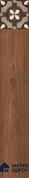 Wooden Look Floor Tile TL 10887 Parquet Brown Decore 4 ft x 8 inc Fusion Finish Vitrified Tile - 9 mm | 6 Random Design | Suitable For Living Room, Bedroom & Dining Area | 2-3 mm Spacer is Mandatory