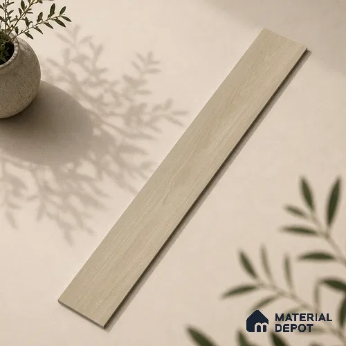 Wooden Look Floor Tile TL 10888 B Parquet Natural 4 ft x 8 inc Matte Finish Vitrified Tile - 9 mm | 6 Random Design | Suitable For Living Room, Bedroom & Dining Area | 2-3 mm Spacer is Mandatory