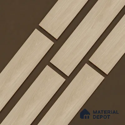 Wooden Look Floor Tile TL 10888 B Parquet Natural 4 ft x 8 inc Matte Finish Vitrified Tile - 9 mm | 6 Random Design | Suitable For Living Room, Bedroom & Dining Area | 2-3 mm Spacer is Mandatory