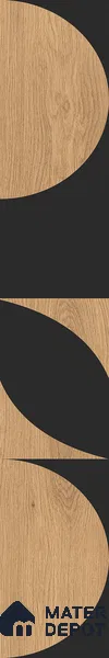 Wooden Look Floor Tile TL 10889 Blonde Wood Decore 4 ft x 8 inc Fusion Finish Vitrified Tile - 9 mm | 4 Random Design | Suitable For Living Room, Bedroom & Dining Area | 2-3 mm Spacer is Mandatory