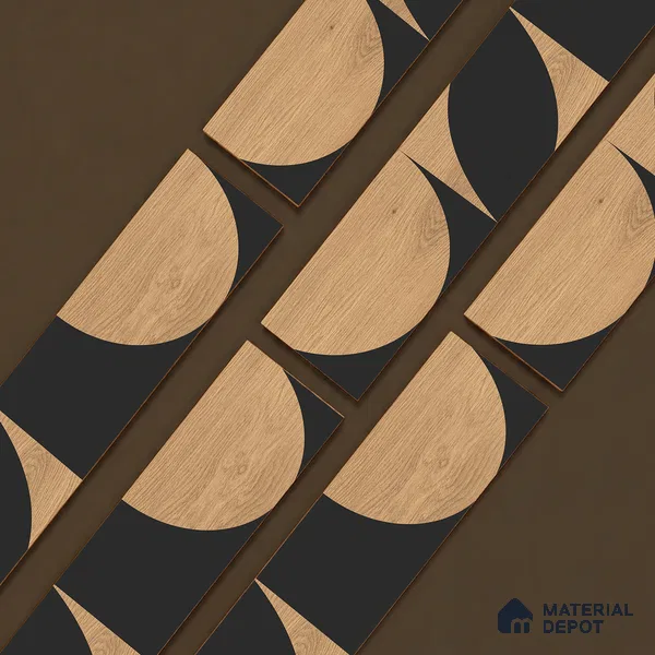 Wooden Look Floor Tile TL 10889 Blonde Wood Decore 4 ft x 8 inc Fusion Finish Vitrified Tile - 9 mm | 4 Random Design | Suitable For Living Room, Bedroom & Dining Area | 2-3 mm Spacer is Mandatory