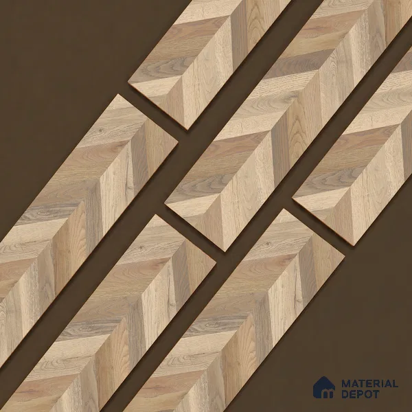 Wooden Look Floor Tile TL 10890 Axilam Wood Beige 4 ft x 8 inc Matte Finish Vitrified Tile - 9 mm | 5 Random Design | Suitable For Living Room, Bedroom & Dining Area | 2-3 mm Spacer is Mandatory