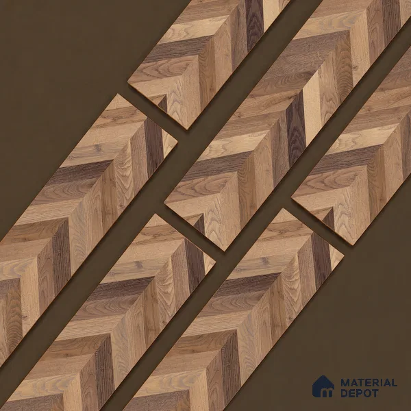 Wooden Look Floor Tile TL 10890 B Axilam Wood Brown 4 ft x 8 inc Matte Finish Vitrified Tile - 9 mm | 5 Random Design | Suitable For Living Room, Bedroom & Dining Area | 2-3 mm Spacer is Mandatory