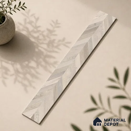 Wooden Look Floor Tile TL 10890 C Axilam Wood Pearl 4 ft x 8 inc Matte Finish Vitrified Tile - 9 mm | 5 Random Design | Suitable For Living Room, Bedroom & Dining Area | 2-3 mm Spacer is Mandatory