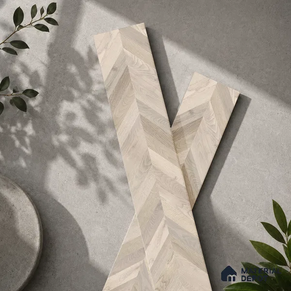 Wooden Look Floor Tile TL 10890 C Axilam Wood Pearl 4 ft x 8 inc Matte Finish Vitrified Tile - 9 mm | 5 Random Design | Suitable For Living Room, Bedroom & Dining Area | 2-3 mm Spacer is Mandatory