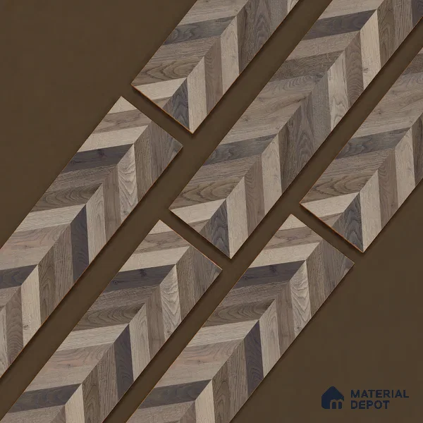 Wooden Look Floor Tile TL 10890 D Axilam Wood Choco 4 ft x 8 inc Matte Finish Vitrified Tile - 9 mm | 5 Random Design | Suitable For Living Room, Bedroom & Dining Area | 2-3 mm Spacer is Mandatory