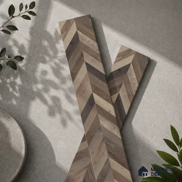 Wooden Look Floor Tile TL 10890 D Axilam Wood Choco 4 ft x 8 inc Matte Finish Vitrified Tile - 9 mm | 5 Random Design | Suitable For Living Room, Bedroom & Dining Area | 2-3 mm Spacer is Mandatory