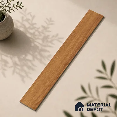 Wooden Look Floor Tile TL 10891 B Sandle Wood Peru 4 ft x 8 inc Matte Finish Vitrified Tile - 9 mm | 8 Random Design | Suitable For Living Room, Bedroom & Dining Area | 2-3 mm Spacer is Mandatory