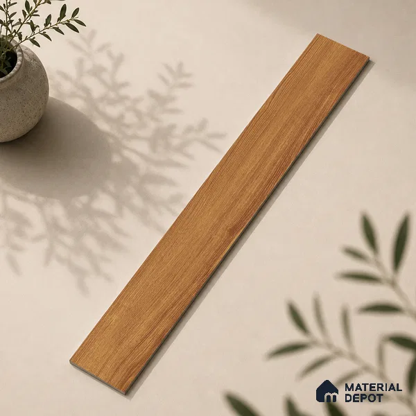 Wooden Look Floor Tile TL 10891 B Sandle Wood Peru 4 ft x 8 inc Matte Finish Vitrified Tile - 9 mm | 8 Random Design | Suitable For Living Room, Bedroom & Dining Area | 2-3 mm Spacer is Mandatory