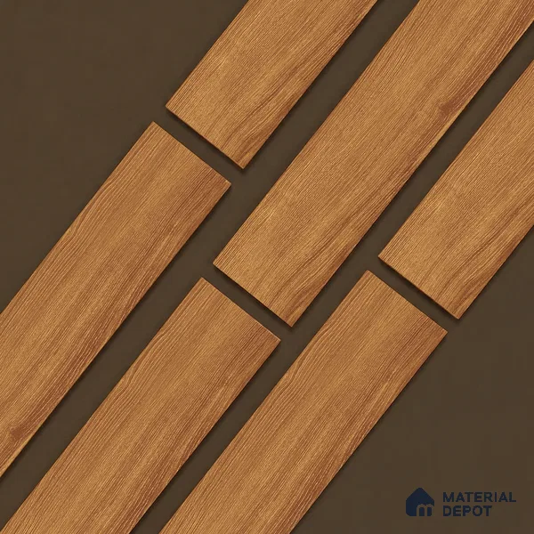 Wooden Look Floor Tile TL 10891 B Sandle Wood Peru 4 ft x 8 inc Matte Finish Vitrified Tile - 9 mm | 8 Random Design | Suitable For Living Room, Bedroom & Dining Area | 2-3 mm Spacer is Mandatory