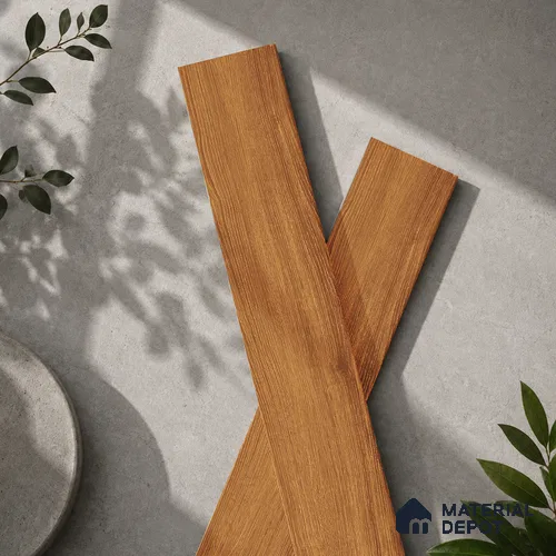 Wooden Look Floor Tile TL 10891 B Sandle Wood Peru 4 ft x 8 inc Matte Finish Vitrified Tile - 9 mm | 8 Random Design | Suitable For Living Room, Bedroom & Dining Area | 2-3 mm Spacer is Mandatory