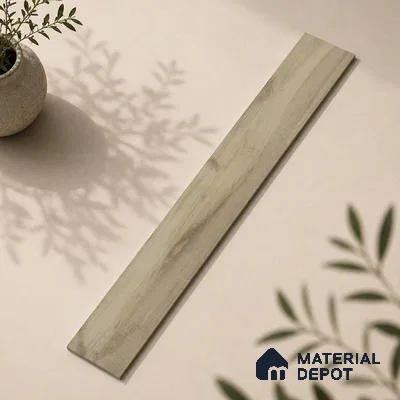 Wooden Look Floor Tile TL 10892 Elango Wood Camel 4 ft x 8 inc Matte Finish Vitrified Tile - 9 mm | 7 Random Design | Suitable For Living Room, Bedroom & Dining Area | 2-3 mm Spacer is Mandatory