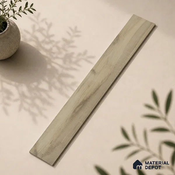 Wooden Look Floor Tile TL 10892 Elango Wood Camel 4 ft x 8 inc Matte Finish Vitrified Tile - 9 mm | 7 Random Design | Suitable For Living Room, Bedroom & Dining Area | 2-3 mm Spacer is Mandatory