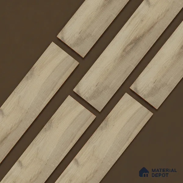 Wooden Look Floor Tile TL 10892 Elango Wood Camel 4 ft x 8 inc Matte Finish Vitrified Tile - 9 mm | 7 Random Design | Suitable For Living Room, Bedroom & Dining Area | 2-3 mm Spacer is Mandatory
