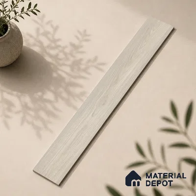 Wooden Look Floor Tile TL 10893 Canary Wood Silver 4 ft x 8 inc Matte Finish Vitrified Tile - 9 mm | 6 Random Design | Suitable For Living Room, Bedroom & Dining Area | 2-3 mm Spacer is Mandatory