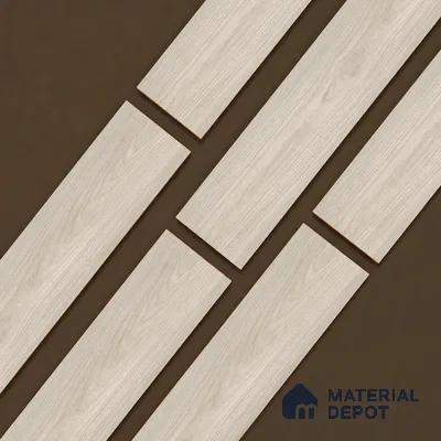 Wooden Look Floor Tile TL 10893 Canary Wood Silver 4 ft x 8 inc Matte Finish Vitrified Tile - 9 mm | 6 Random Design | Suitable For Living Room, Bedroom & Dining Area | 2-3 mm Spacer is Mandatory