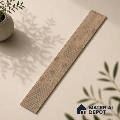 Wooden Look Floor Tile TL 10894 B Skewed Wood Natural Decor 4 ft x 8 inc Matte Finish Vitrified Tile - 9 mm | 4 Random Design | Suitable For Living Room, Bedroom & Dining Area | 2-3 mm Spacer is Mandatory