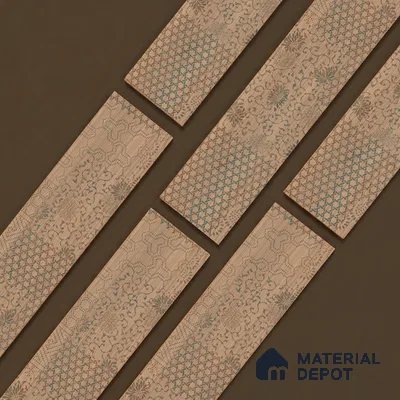 Wooden Look Floor Tile TL 10894 B Skewed Wood Natural Decor 4 ft x 8 inc Matte Finish Vitrified Tile - 9 mm | 4 Random Design | Suitable For Living Room, Bedroom & Dining Area | 2-3 mm Spacer is Mandatory