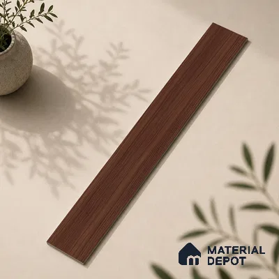 Wooden Look Floor Tile TL 10894 C Skewed Wood Wenge 4 ft x 8 inc Matte Finish Vitrified Tile - 9 mm | 4 Random Design | Suitable For Living Room, Bedroom & Dining Area | 2-3 mm Spacer is Mandatory