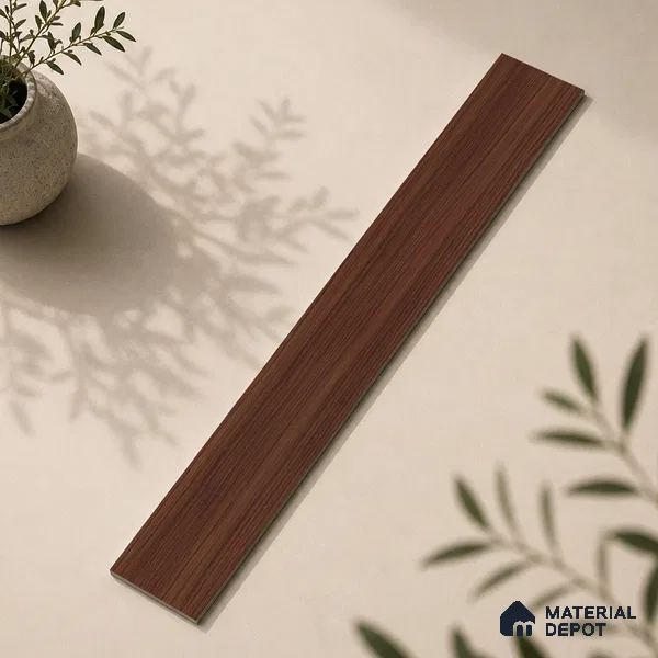 Wooden Look Floor Tile TL 10894 C Skewed Wood Wenge 4 ft x 8 inc Matte Finish Vitrified Tile - 9 mm | 4 Random Design | Suitable For Living Room, Bedroom & Dining Area | 2-3 mm Spacer is Mandatory