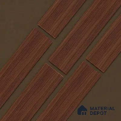 Wooden Look Floor Tile TL 10894 C Skewed Wood Wenge 4 ft x 8 inc Matte Finish Vitrified Tile - 9 mm | 4 Random Design | Suitable For Living Room, Bedroom & Dining Area | 2-3 mm Spacer is Mandatory
