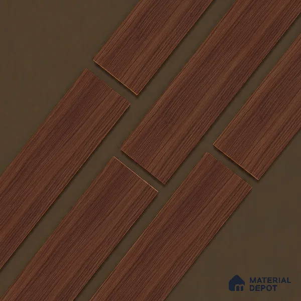 Wooden Look Floor Tile TL 10894 C Skewed Wood Wenge 4 ft x 8 inc Matte Finish Vitrified Tile - 9 mm | 4 Random Design | Suitable For Living Room, Bedroom & Dining Area | 2-3 mm Spacer is Mandatory