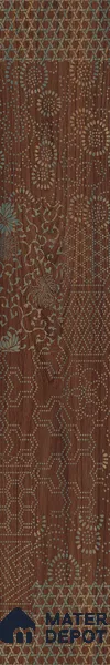 Wooden Look Floor Tile TL 10894 D Skewed Wood Wenge Decor 4 ft x 8 inc Matte Finish Vitrified Tile - 9 mm | 4 Random Design | Suitable For Living Room, Bedroom & Dining Area | 2-3 mm Spacer is Mandatory