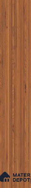 Wooden Look Floor Tile TL 10895 Striated Wood Brown 4 ft x 8 inc Matte Finish Vitrified Tile - 9 mm | 5 Random Design | Suitable For Living Room, Bedroom & Dining Area | 2-3 mm Spacer is Mandatory