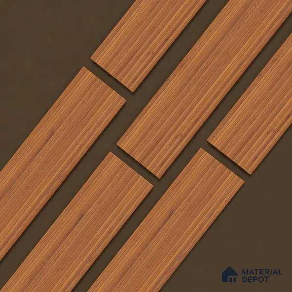 Wooden Look Floor Tile TL 10895 Striated Wood Brown 4 ft x 8 inc Matte Finish Vitrified Tile - 9 mm | 5 Random Design | Suitable For Living Room, Bedroom & Dining Area | 2-3 mm Spacer is Mandatory