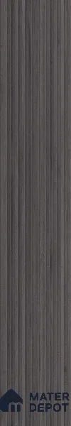 Wooden Look Floor Tile TL 10895 B Striated Wood Charcoal 4 ft x 8 inc Matte Finish Vitrified Tile - 9 mm | 5 Random Design | Suitable For Living Room, Bedroom & Dining Area | 2-3 mm Spacer is Mandatory