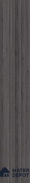Wooden Look Floor Tile TL 10895 B Striated Wood Charcoal 4 ft x 8 inc Matte Finish Vitrified Tile - 9 mm | 5 Random Design | Suitable For Living Room, Bedroom & Dining Area | 2-3 mm Spacer is Mandatory