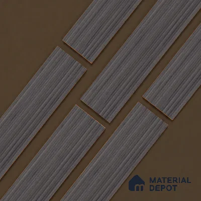 Wooden Look Floor Tile TL 10895 B Striated Wood Charcoal 4 ft x 8 inc Matte Finish Vitrified Tile - 9 mm | 5 Random Design | Suitable For Living Room, Bedroom & Dining Area | 2-3 mm Spacer is Mandatory
