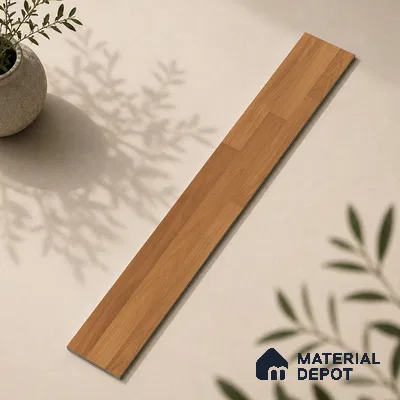 Wooden Look Floor Tile TL 10896 Entana Wood Brown 4 ft x 8 inc Matte Finish Vitrified Tile - 9 mm | 6 Random Design | Suitable For Living Room, Bedroom & Dining Area | 2-3 mm Spacer is Mandatory