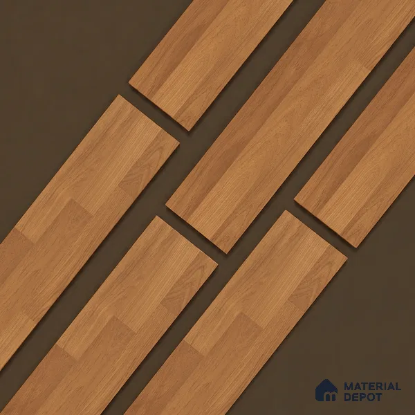 Wooden Look Floor Tile TL 10896 Entana Wood Brown 4 ft x 8 inc Matte Finish Vitrified Tile - 9 mm | 6 Random Design | Suitable For Living Room, Bedroom & Dining Area | 2-3 mm Spacer is Mandatory
