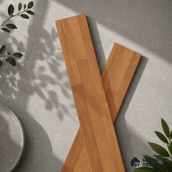 Wooden Look Floor Tile TL 10896 Entana Wood Brown 4 ft x 8 inc Matte Finish Vitrified Tile - 9 mm | 6 Random Design | Suitable For Living Room, Bedroom & Dining Area | 2-3 mm Spacer is Mandatory