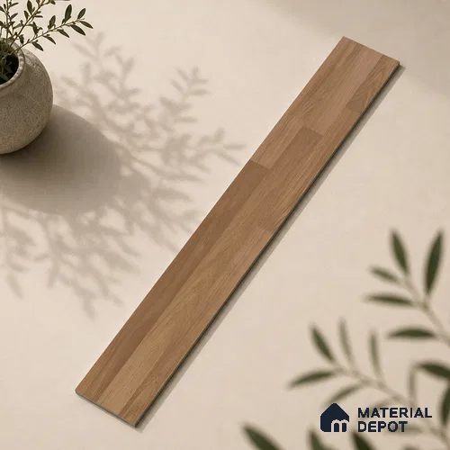 Wooden Look Floor Tile TL 10896 B Entana Wood Natural 4 ft x 8 inc Matte Finish Vitrified Tile - 9 mm | 6 Random Design | Suitable For Living Room, Bedroom & Dining Area | 2-3 mm Spacer is Mandatory