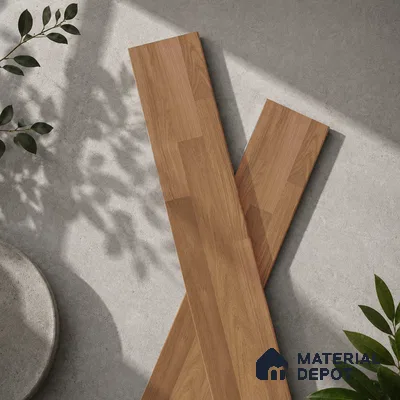 Wooden Look Floor Tile TL 10896 B Entana Wood Natural 4 ft x 8 inc Matte Finish Vitrified Tile - 9 mm | 6 Random Design | Suitable For Living Room, Bedroom & Dining Area | 2-3 mm Spacer is Mandatory