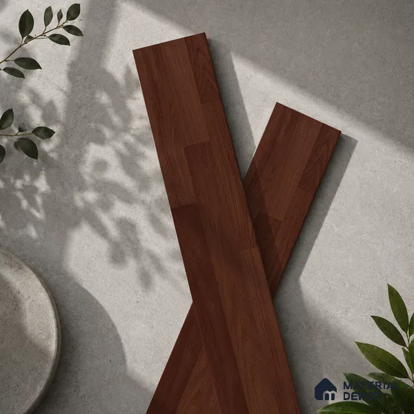 Wooden Look Floor Tile TL 10896 C Entana Wood Wenge 4 ft x 8 inc Matte Finish Vitrified Tile - 9 mm | 6 Random Design | Suitable For Living Room, Bedroom & Dining Area | 2-3 mm Spacer is Mandatory