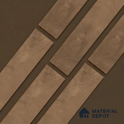 Wooden Look Floor Tile TL 10897 Oxford Cognac 4 ft x 8 inc Matte Finish Vitrified Tile - 9 mm | 6 Random Design | Suitable For Living Room, Bedroom & Dining Area | 2-3 mm Spacer is Mandatory