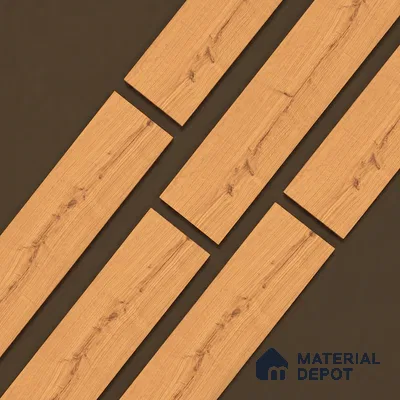 Wooden Look Floor Tile TL 10898 Delaware Roble 4 ft x 8 inc Matte Finish Vitrified Tile - 9 mm | 6 Random Design | Suitable For Living Room, Bedroom & Dining Area | 2-3 mm Spacer is Mandatory (Sample)